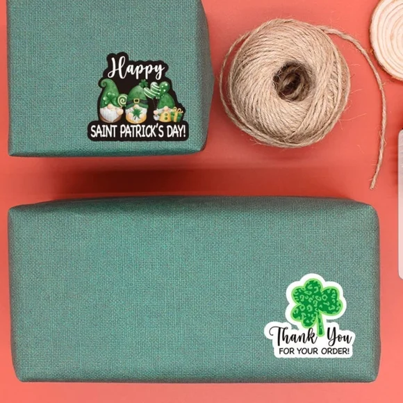 50 ct. Thank You for Your Order Patrick's Day Sticker  Cute Business Sti… - Picture 6 of 8